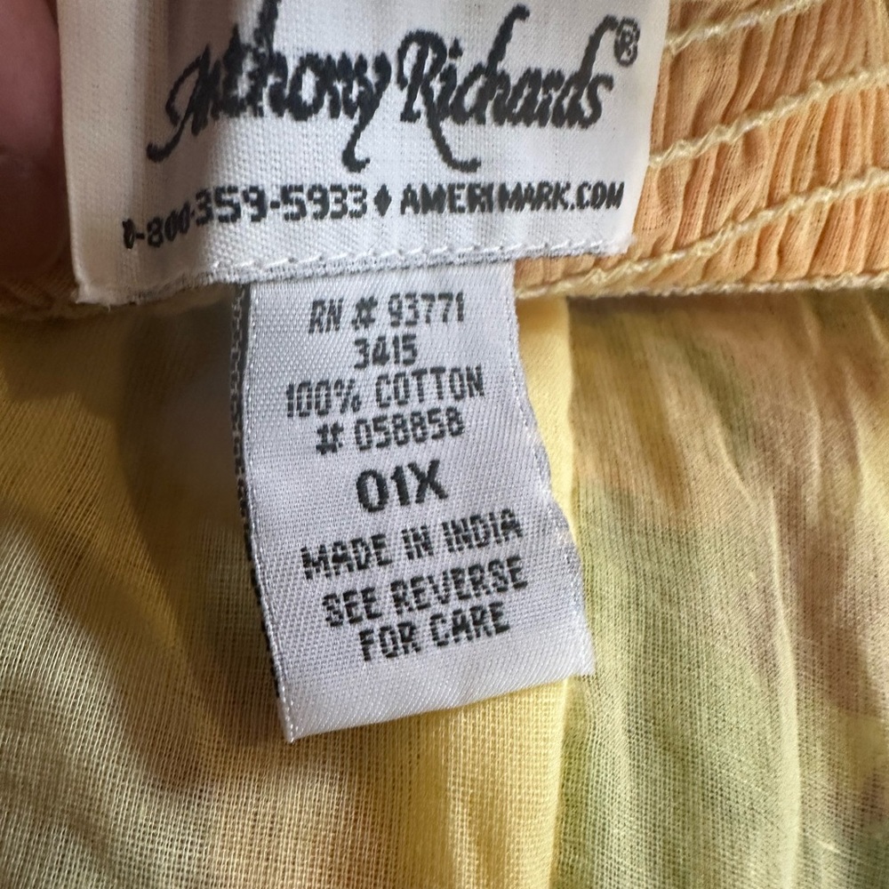 Anthony Richards Orange Multi Floral Scoop-Neck Maxi‎ Dress - Picture 5 of 5